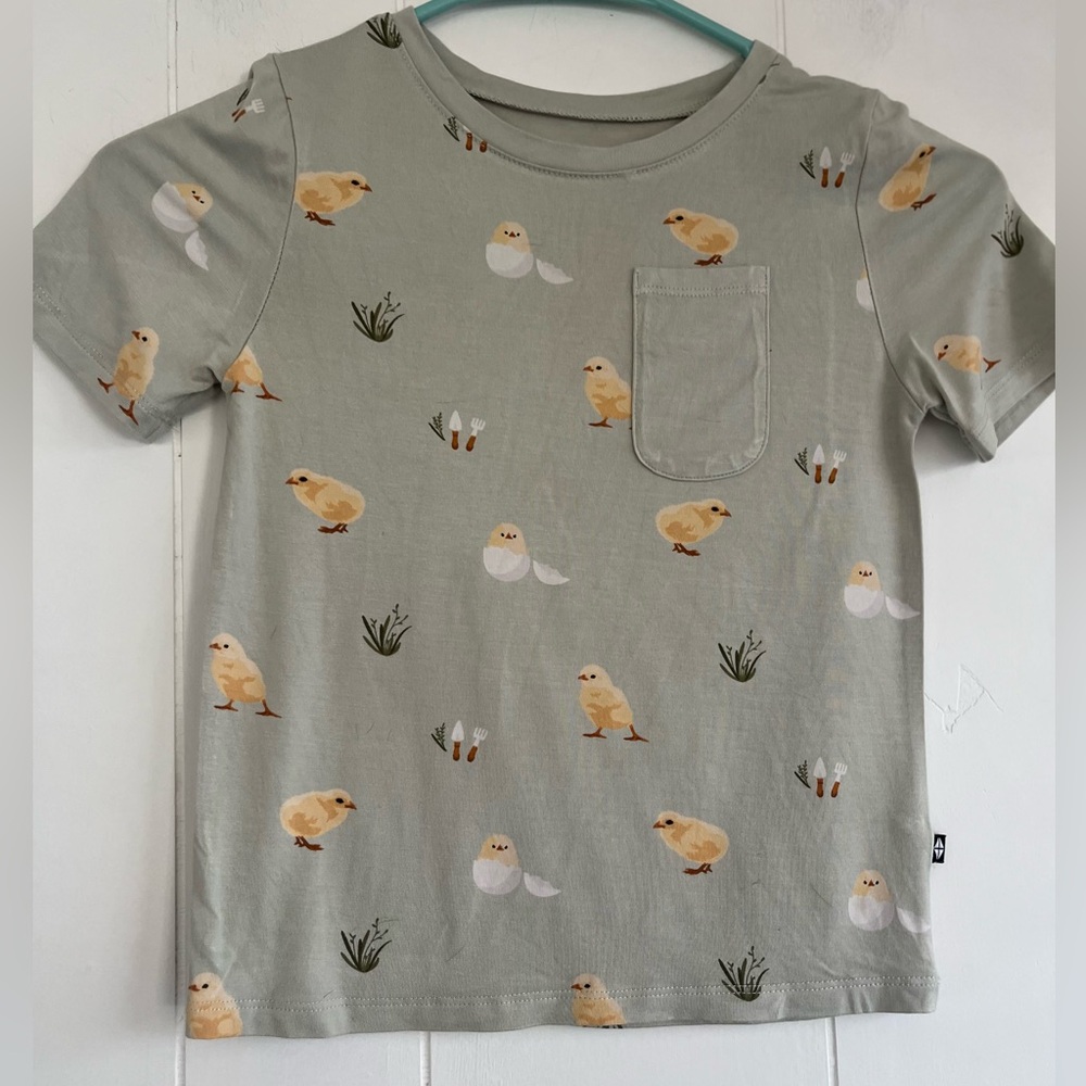 Kyte Baby Crew Neck Tee Retired Aloe Chick Size 6